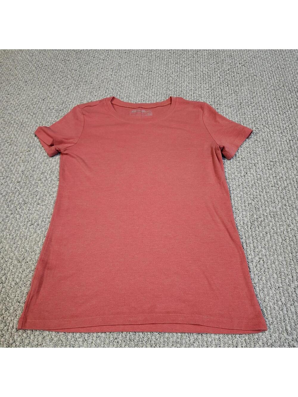 Eddie Bauer Women's Short Sleeve T-Shirt Red Size Large